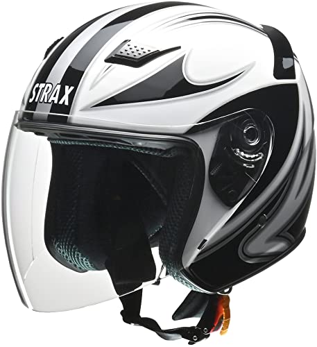 リード工業(LEAD) バイクヘルメット ジェット STRAX ホワイト L SJ-9 - L (頭囲 59cm~60cm未満)